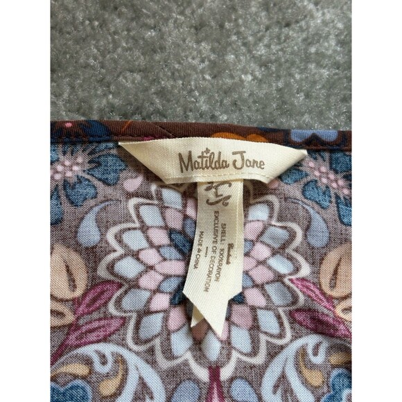 Matilda Jane Make Believe Intermission Dress Size L Large Floral Boho Teacher - Picture 2 of 6